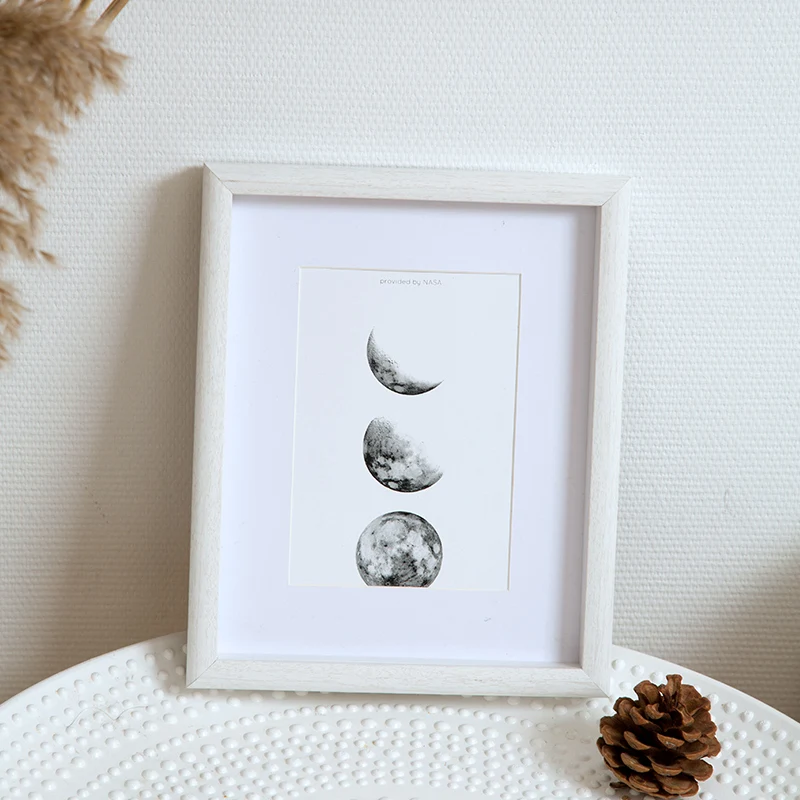 

Nordic Minimalist Large Photo Frame Poster Embroidery Frame Custom Modern Design Hanging Wall Porta Retrato Home Accessories