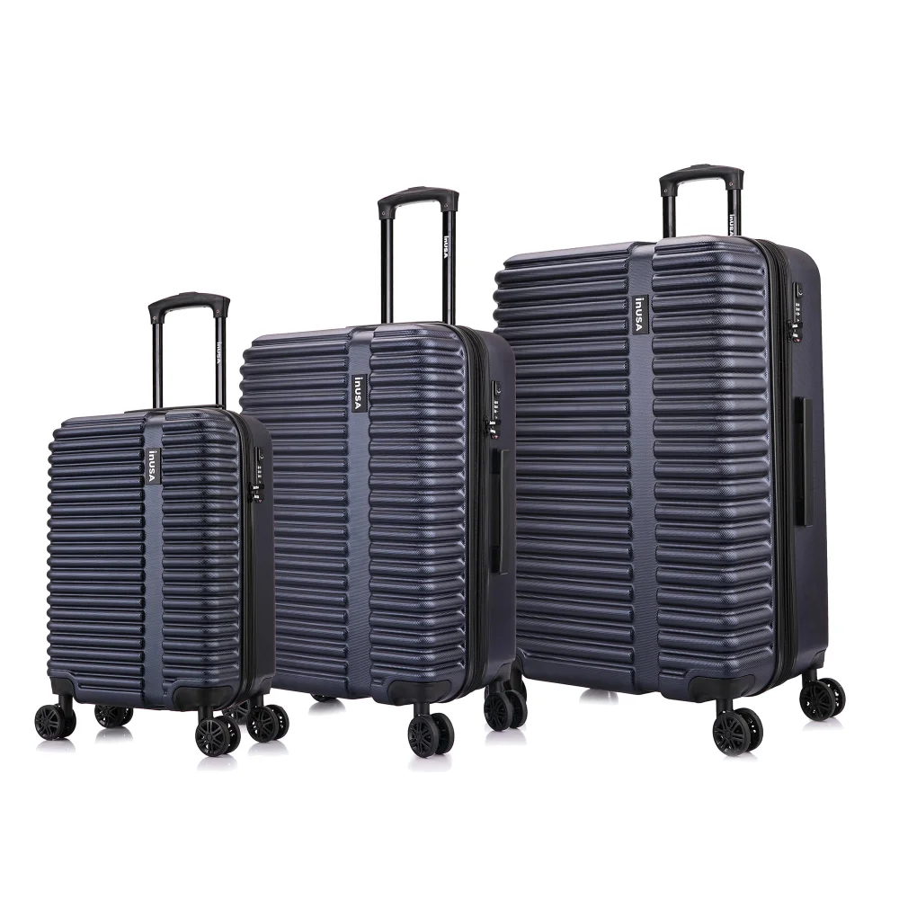 

InUSA Ally 2-Piece Hardside Lightweight Luggage Sets with Spinner Wheels, Handle, Trolley, Blue