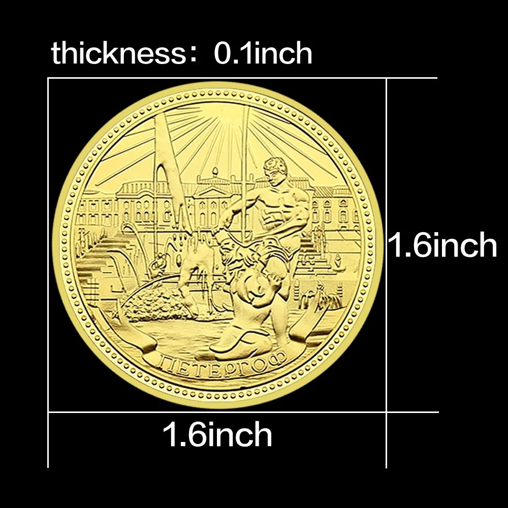 Металлическая памятная монета Kremlin Poccnr Challenge Coin