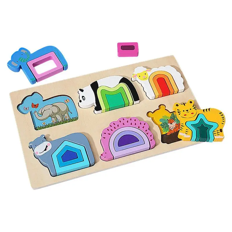 

Дошкольный пазл деревянные геометрические головоломки Монтессори обучающие игрушки для развития мелкой моторики развлечение для девочек и мальчиков
