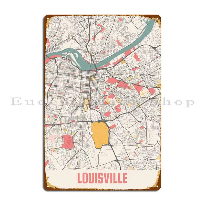 

Металлический плакат Louisville, индивидуальный дизайн кинотеатра, домашний Печатный жестяной плакат
