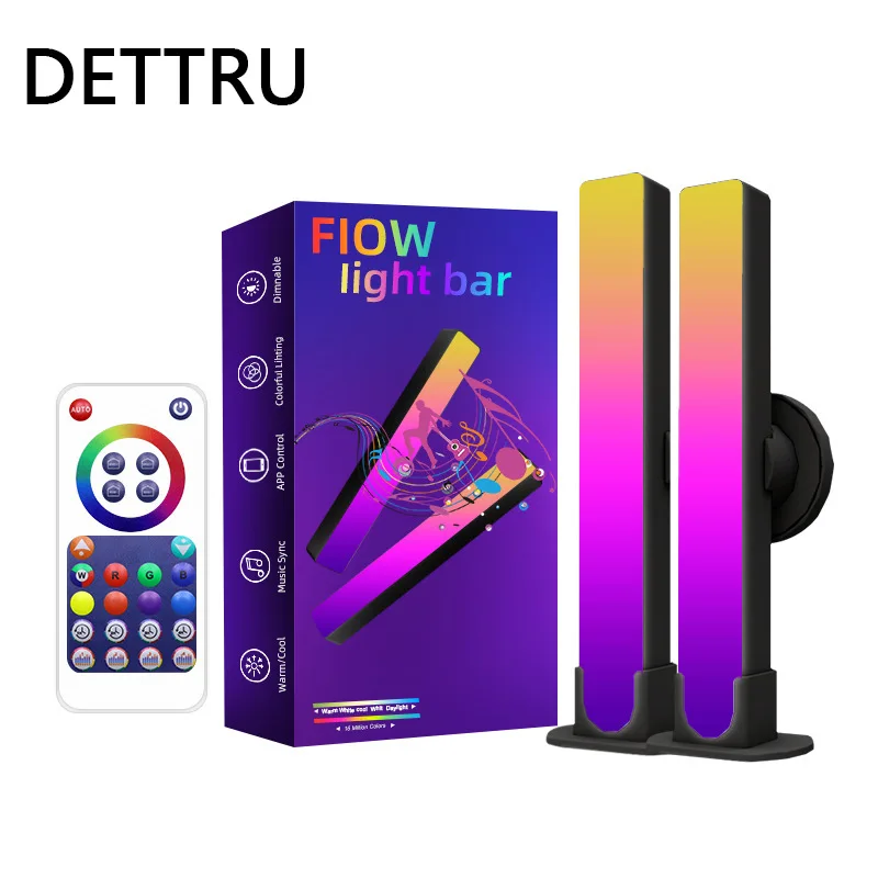 

Светодиодный светильник, атмосферный светильник, RGB, управление ритмом, лампа для музыки, игр, ТВ, компьютера, комнаты, светильник, Wi-Fi/Bluetooth