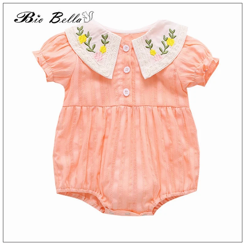 

Боди для маленьких девочек, с коротким рукавом и вышивкой