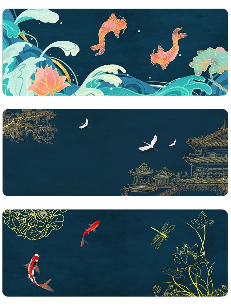 Коврик для мыши в китайском стиле нескользящий утолщенный коврик 4 мм Настольный