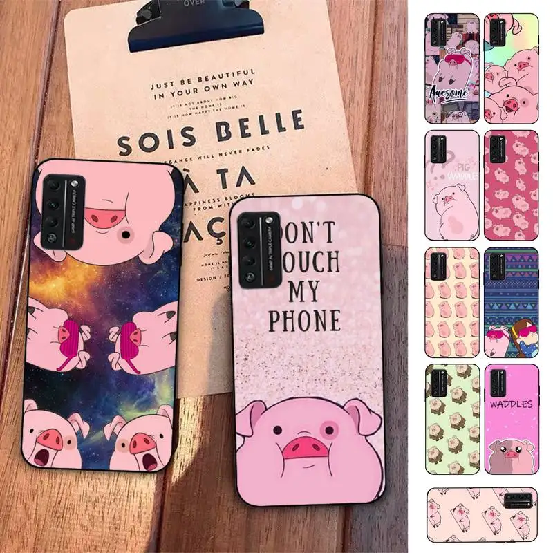 

Disney Gravity Falls Waddles Pink Pig Phone Case for Huawei Honor 10 i 8X C 5A 20 9 10 30 lite pro Voew 10 20 V30