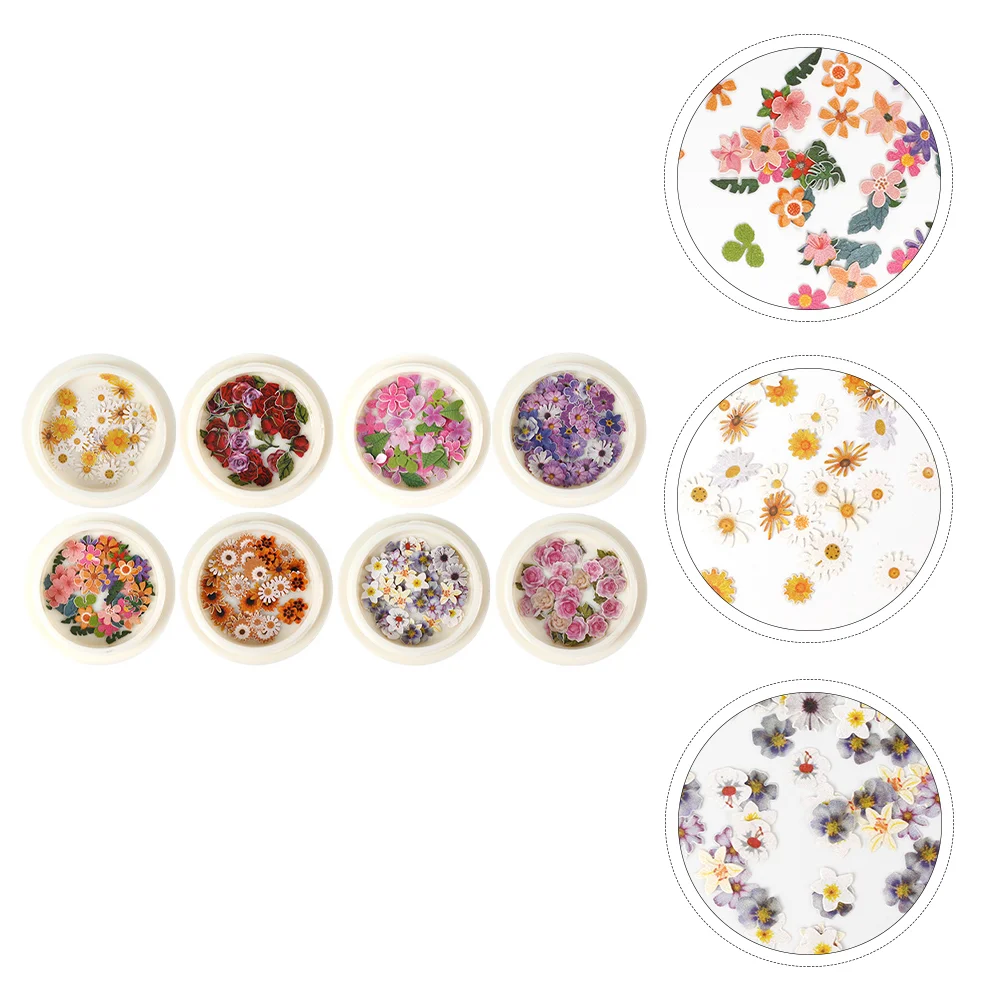 

Nailflower Dried 3D Flowerscharms Sticker Decoration Decals Diyflat Decal Tool Pressedcrystal Mini Supplies Stickers Manicure