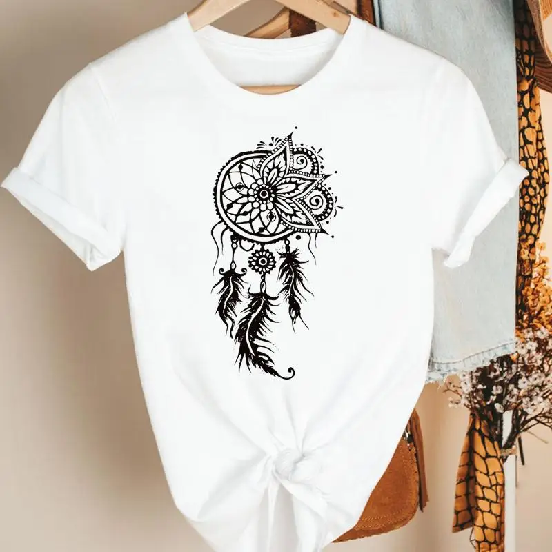 

Women Clothes 90s Floral New Dream Casual Cartoon Summer Short Sleeve Tshirt Female Tee Print Fashion Top Graphic T-shirt