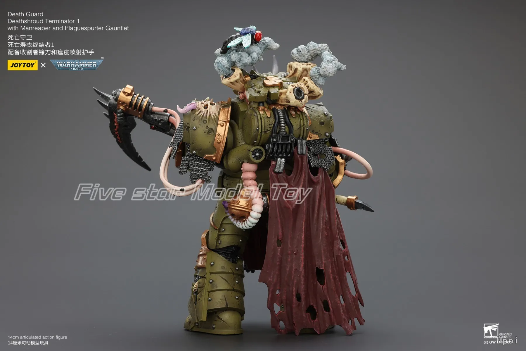 Фото 【UA】JOYTOY Warhammer 40K Масштаб 1/18 Фигурки Death Guard Deathshroud Terminator 1 Модели Игрушки Подарки №5