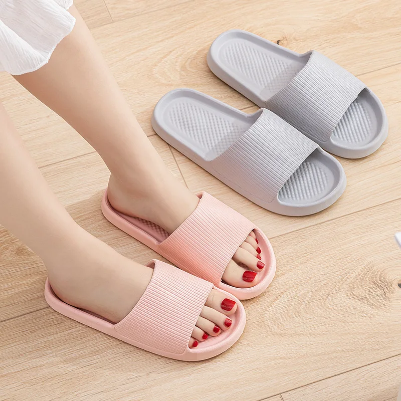 2023 Men Women New Soft  Sole Slides Summer Sandals Couples Slippers Home Non Slip Bathroom Shoe