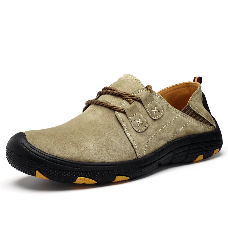 

Tourism Extra Large Code Leather Men's Shoes 45 One Pedal 46 Soft Bottom 47 Outdoor Sports Casual 48 Non-slip Hiking