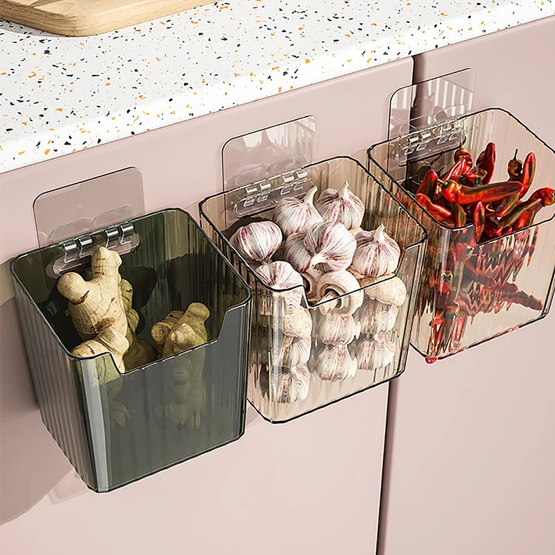 

Hanging Storage Basket Multi-layer Stacking Bathroom Cosmetics Small Items Storage Box Kitchen Vegetable Seasoning Storage