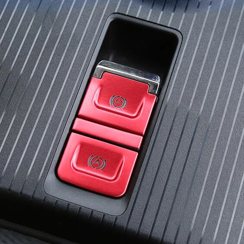 

For Great Wall ORA Good Cat 2020 2021 2022 Aluminum alloy electronic handbrake button glitter Handbrake decoration paste Cover