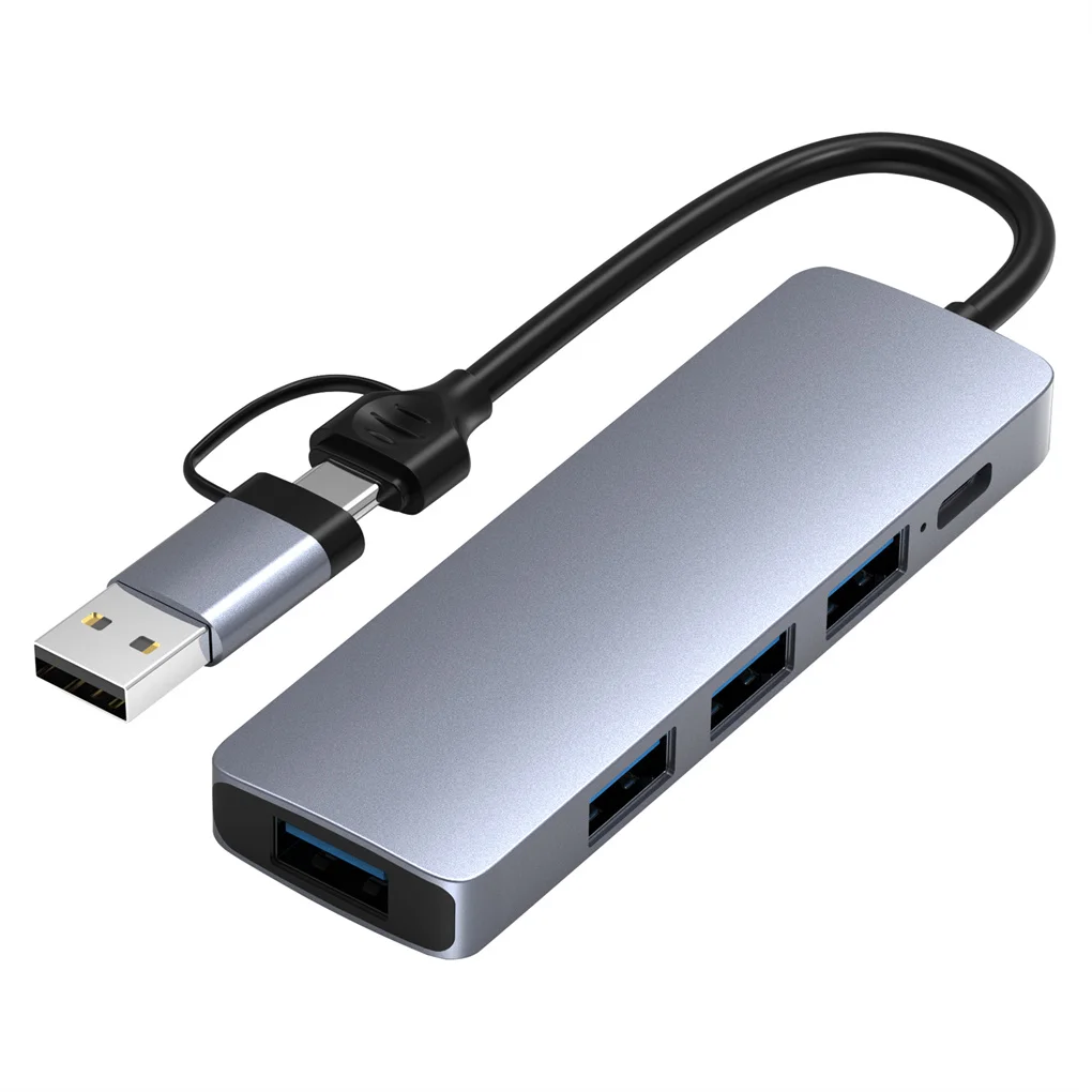

USB-концентратор 5 в 1, многослойный адаптер для передачи данных, для ноутбуков и телефонов