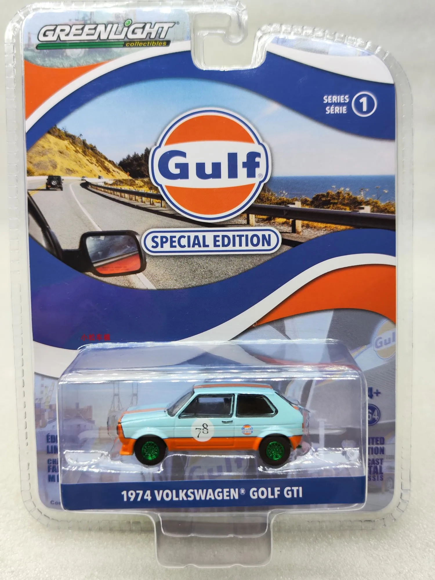 

1:64 1974 Volkswagen Golf GTI wide body # 78 green machine Diecast Metal Alloy Model Car Toys For Gift Collection