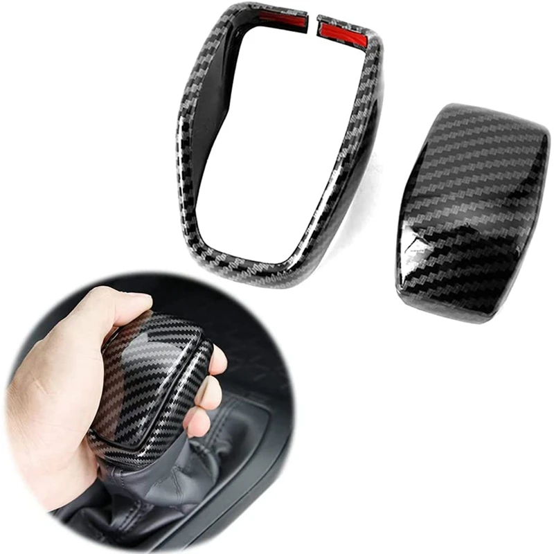 

Car Gear Shift Cover Head Sticker Trim For Toyota RAV4 2019-2022 ABS Carbon Fiber