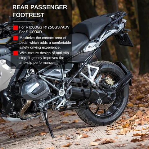Для BMW R1200GS R1250GS ADV Adventure GS 2014-2022 2023, подножка заднего пассажира, подставка для ног S1000XR, кронштейн подножек, резиновая крышка