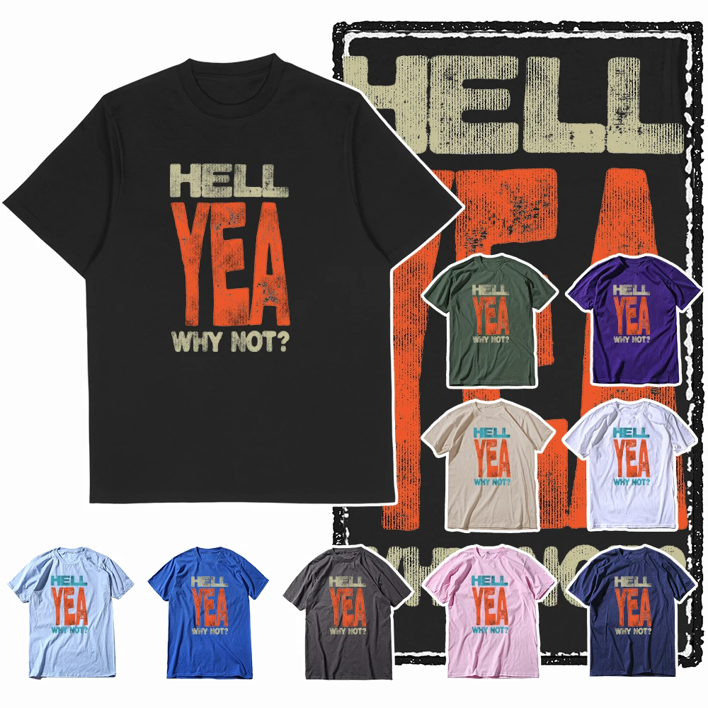 Фото Coolmind X0074 Hell Yeah Attitude Hellfire Spirit футболка с рисунком, хлопковая эксклюзивная мужская футболка, уличная футболка для мужчин, футболка №1
