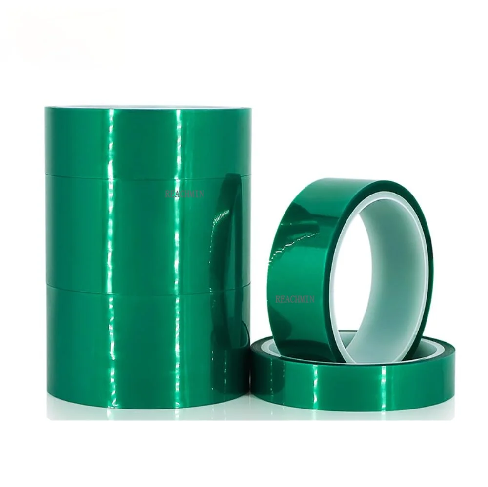 

Green PET Tape Heat-resistant High Temperature Masking Shielding for PCB Solder Plating Insulation Protection 33M