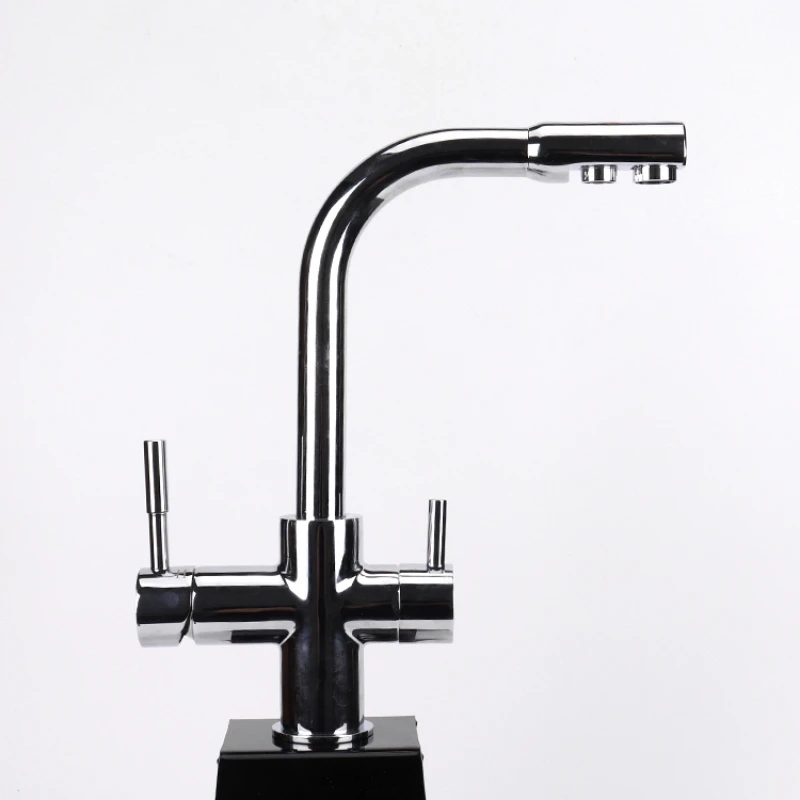 

High Quality Hot Selling Brass Chrome Kitchen Faucet Tri-flow Kichen Tap