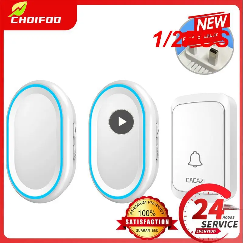 

1/2PCS Wireless Doorbell Outdoor Welcome Ring Chime Door Bell Music Melody Remind Smart Home Security Alarm EU UK US Plug