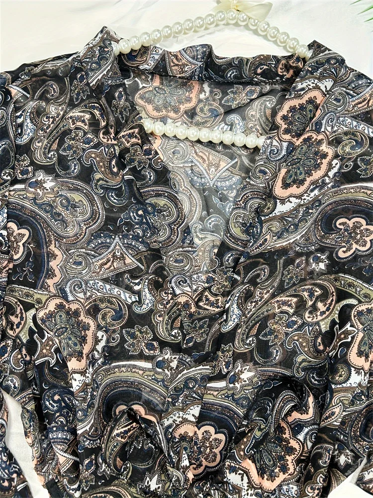 Ночная рубашка Shifon Sfy836 с цветочным принтом для взрослых и женщин