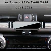 car phone holder for toyota rav4 5th xa40 xa50 2017 2019 2021 2022 gps stand rotatable support mobile accessories