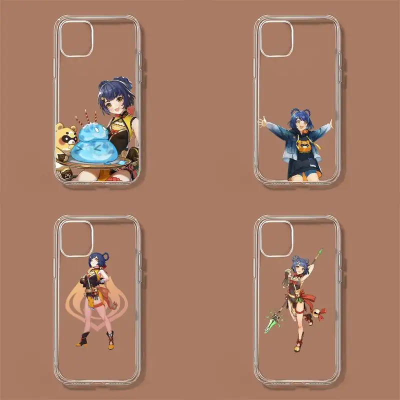 Genshin Impact XiangLing чехол для телефона для Xiaomi10T 11 Note10 Redmi7 8 9 S Pro K40 Poco3 прозрачная оболочка