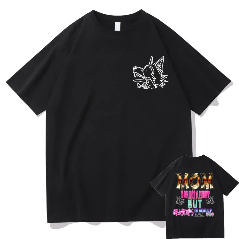 

Mom I Am Not A Furry But Ceastars Is Really Epic Owo T-shirt Anime Men Women Casual Loose Streetwear Funny Wolf Graphic T Shirt