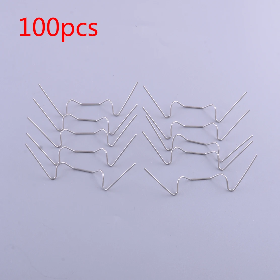 

100pcs Stainless Steel Greenhouse Glazing Clip W Wire Type Spring Fixing Mounting Bracket Home Flower Shop Office Universal