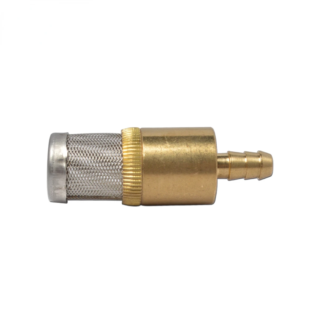 

High Pressure Washer Chemical Filter Detergent Brass Strainer Stainess Steel Mesh Heavy-Weight Filter with 6mm barb