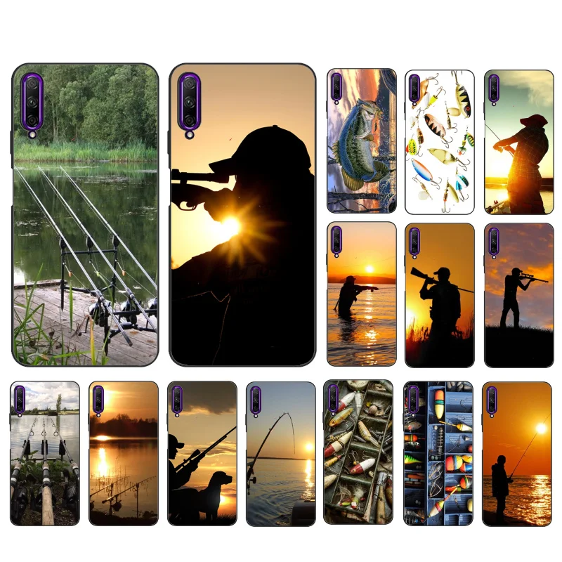 

Bass Fishing Fisherman Hunting Man Phone Case for Huawei P50 Pro P30 P40 Lite P40Pro P20 lite P10 Plus Mate 20 Pro Mate20 X