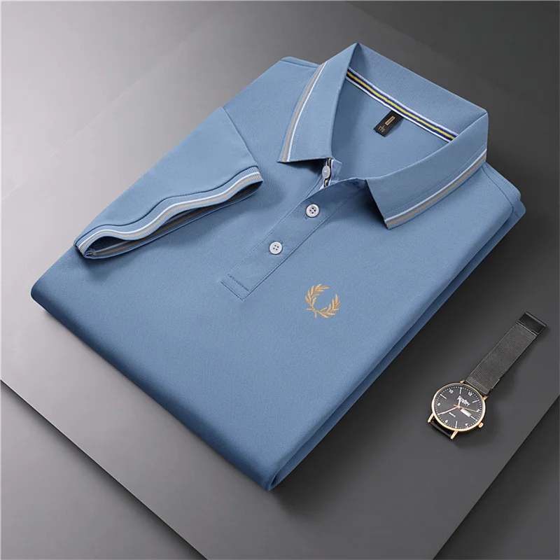 

Men's High Quality Embroidered Polo Shirt Hot Sale 2023 Summer T-shirt Polo Fashion Top Trend Casual Fashion Business Polo Shirt