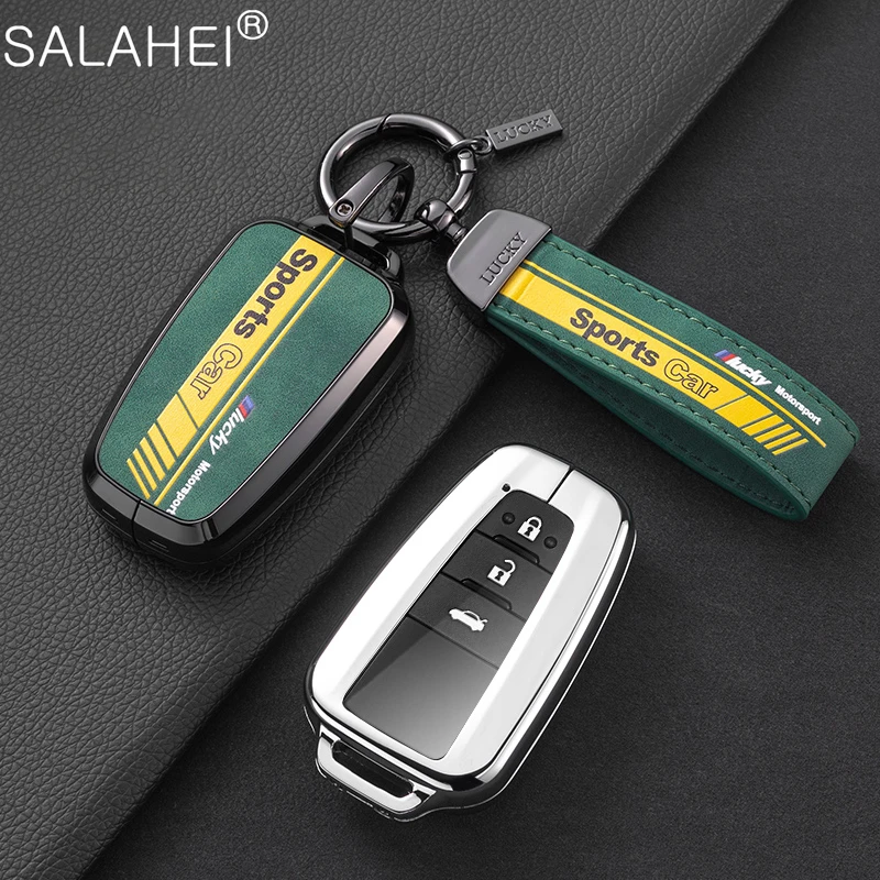 

Car Key Case Cover Shell Protector For Toyota Prius Camry Corolla CHR C-HR RAV4 Land Cruiser Prado Altis Hybrid Avalon Accessory