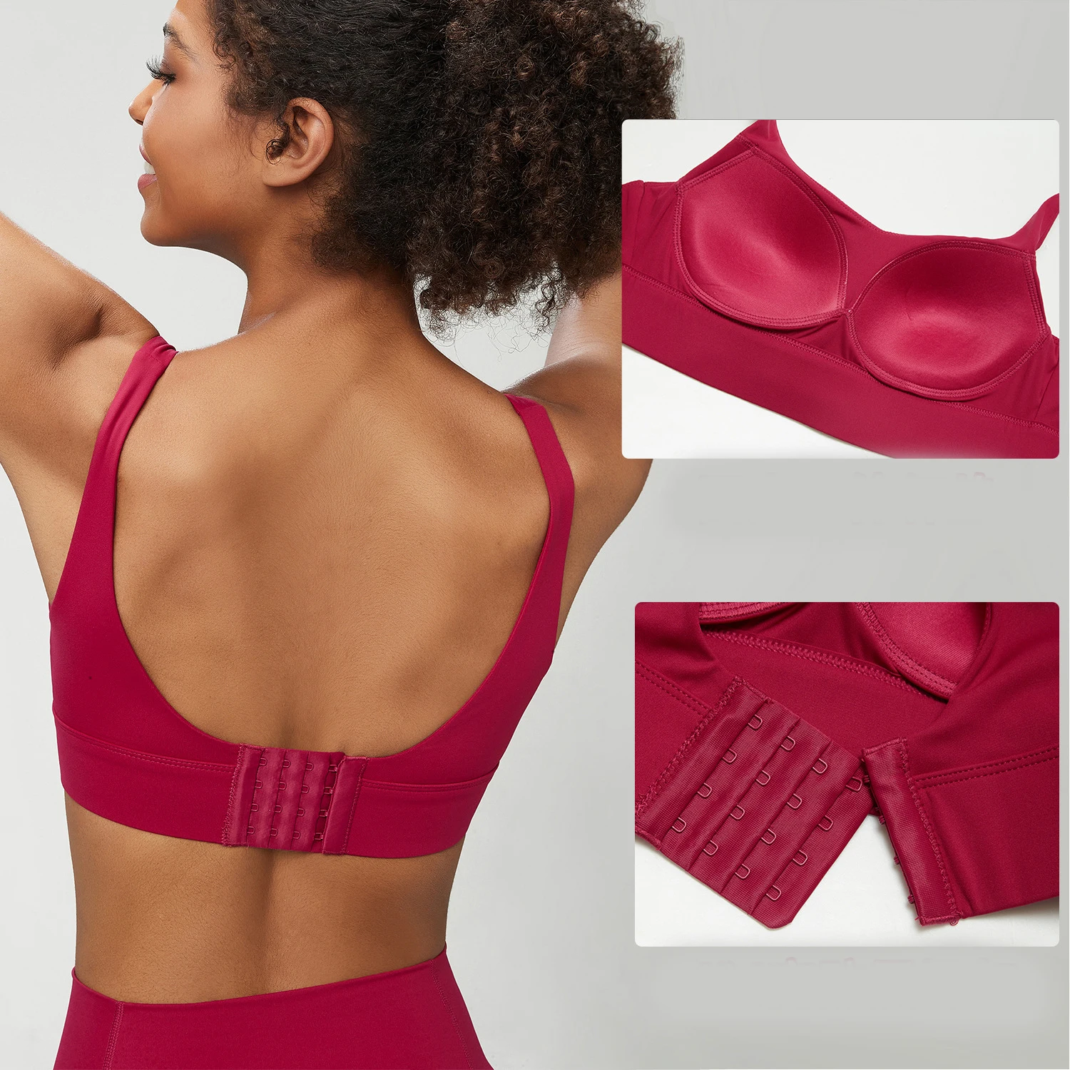 

Женское нижнее белье, спортивный топ, тренажерный зал, пуш-ап, сексуальный U-образный регулируемый спортивный бюстгальтер с пряжкой для женщин, кроп-топ для фитнеса, йоги, спортивный бюстгальтер