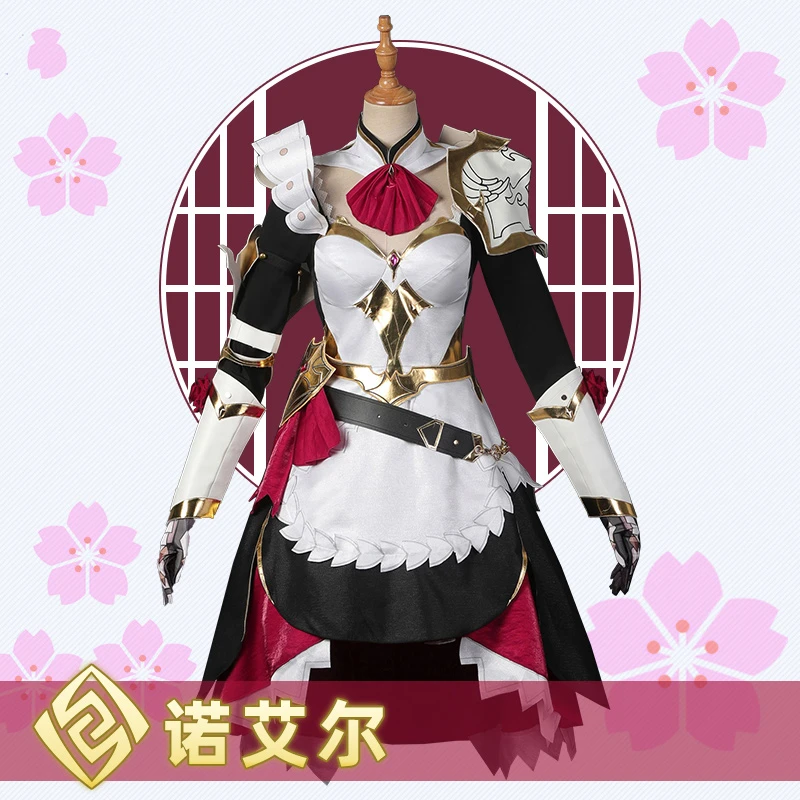 

Anime Game Genshin Impact Noelle Knights Maid Dress Lolita Elegant Uniform Cosplay Costume Women Halloween Free Shipping 2022New