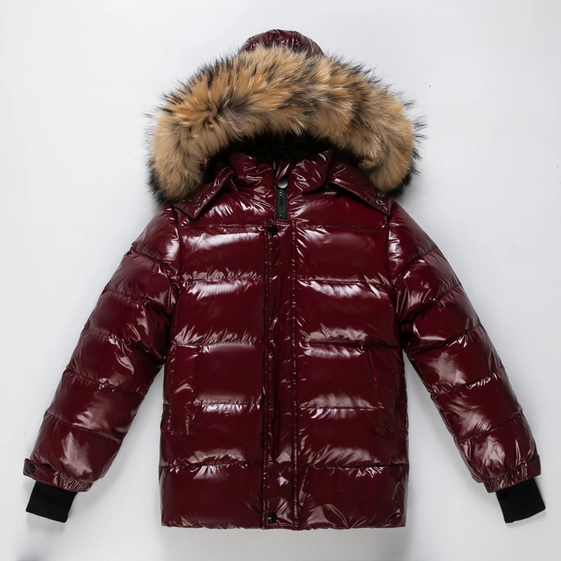 2022 Winter new children's down jacket Boys' windproof  warm down coat Girls' waterproof thick winter coat Natural fur collar enlarge