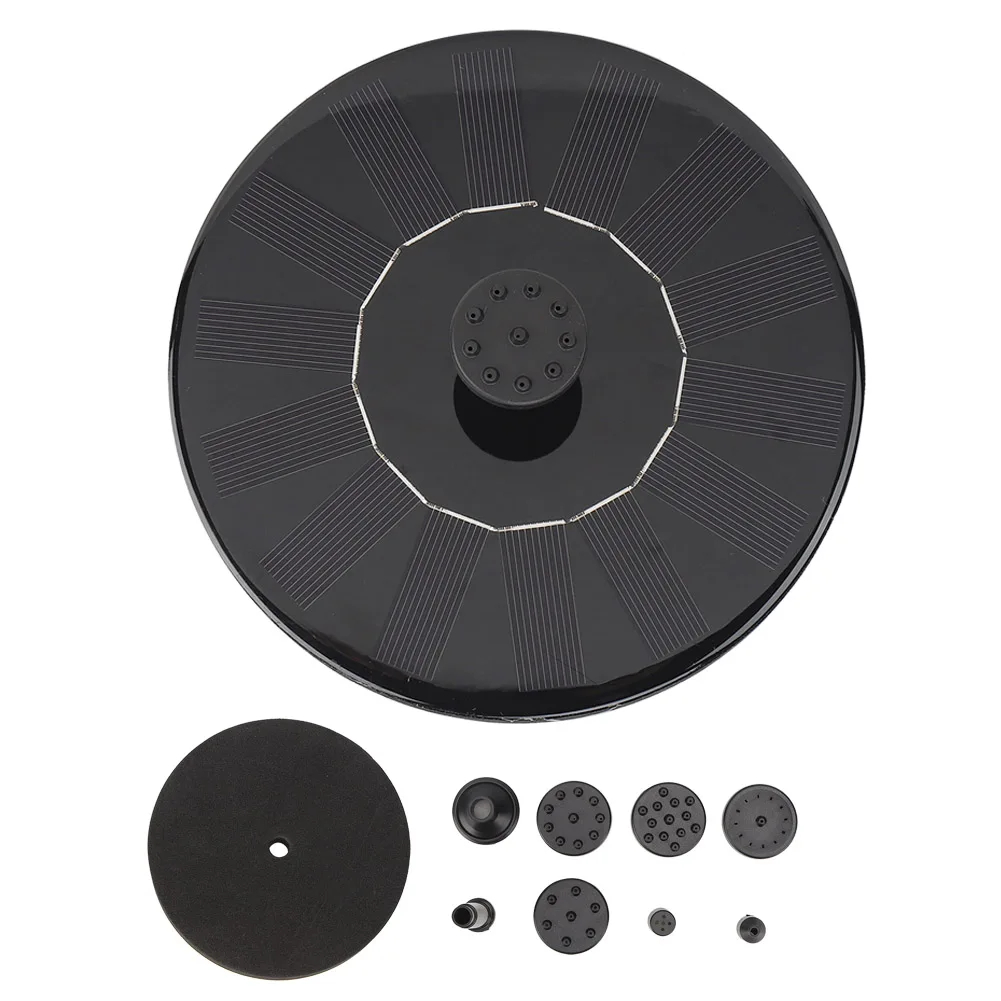 

Solar Water Pump Anti‑Clogging Brushless DC Black Double Filter Detachable Adjustable Flow