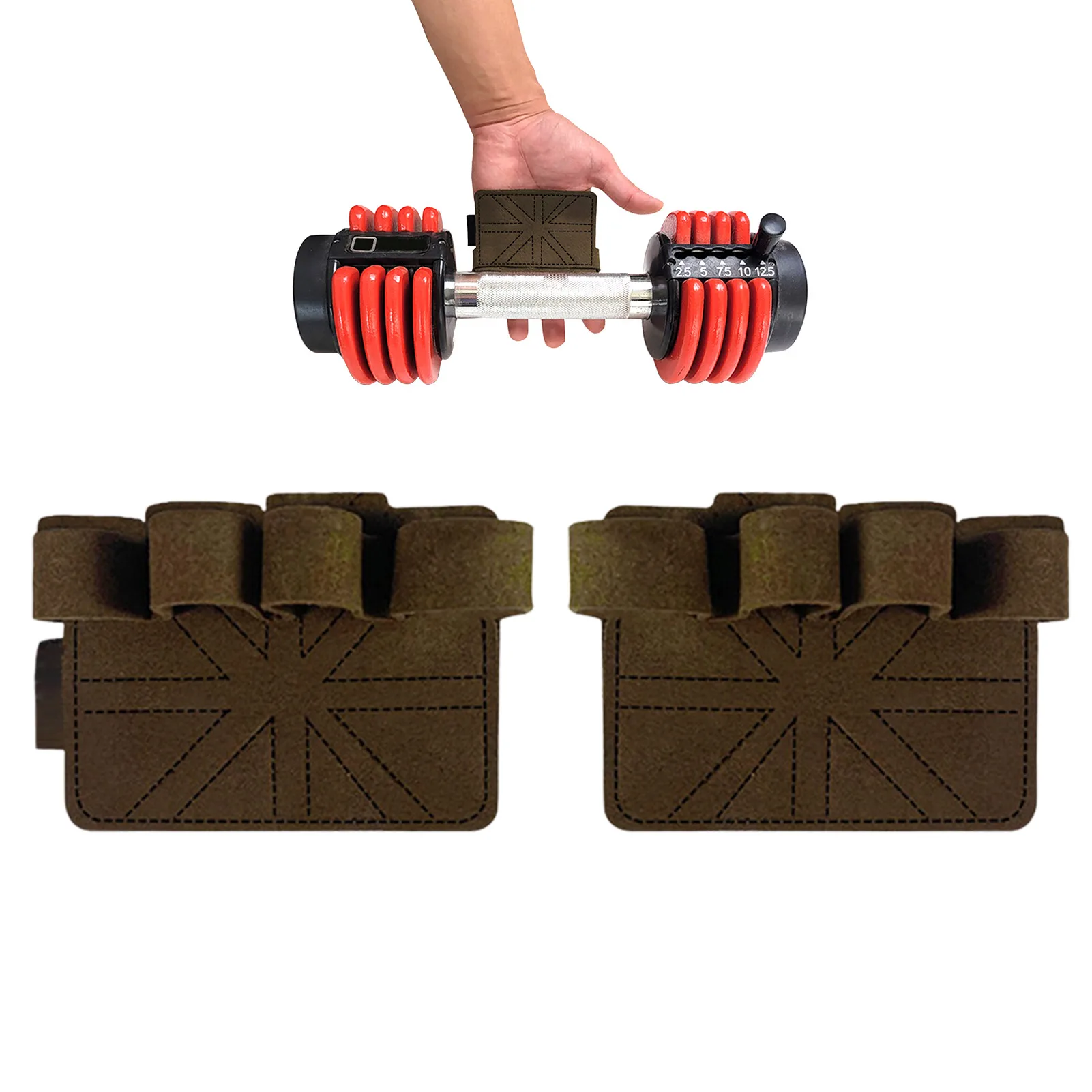 

Men Gym Fitness Half Finger Gloves 1 Pair Workout Weight Lifting Barehand Gloves Non-Slip Wear-Resistant Breathable Hand Protect