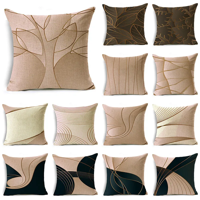 

Nordic Style Black and Pink Pillowcase Light Luxury High-end Sofa Bedroom Decoration Cushion Cover 40*40cm/45*45cm/50*50cm