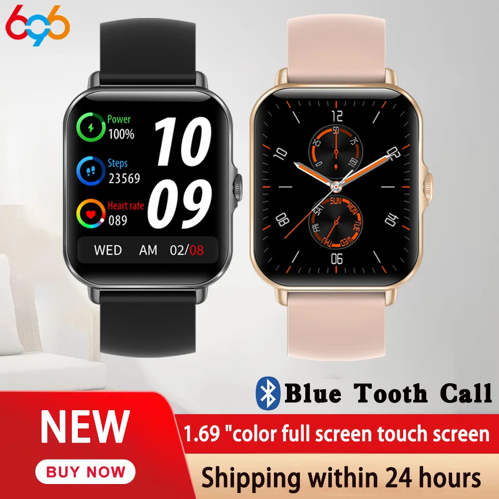 

Новинка 2023, умные часы с вызовом Bluetooth для мужчин, экран 1,69 дюйма, мониторинг сердечного ритма в режиме реального времени, GTS 3, женские умные часы для Android и IOS