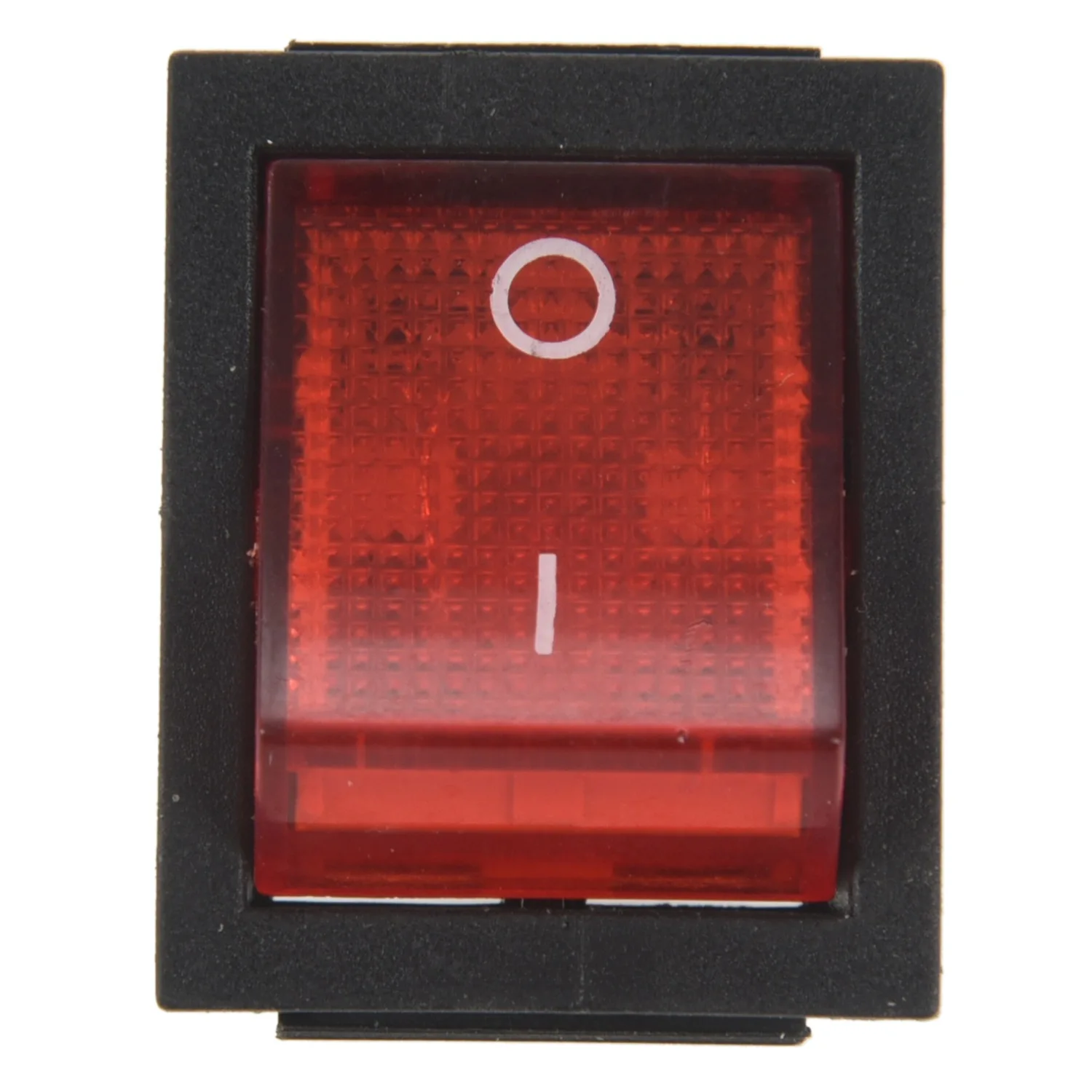 

Red Light 4 Pin DPST ON/OFF Snap in Rocker Switch 15A/250V 20A/125V AC 28x22mm