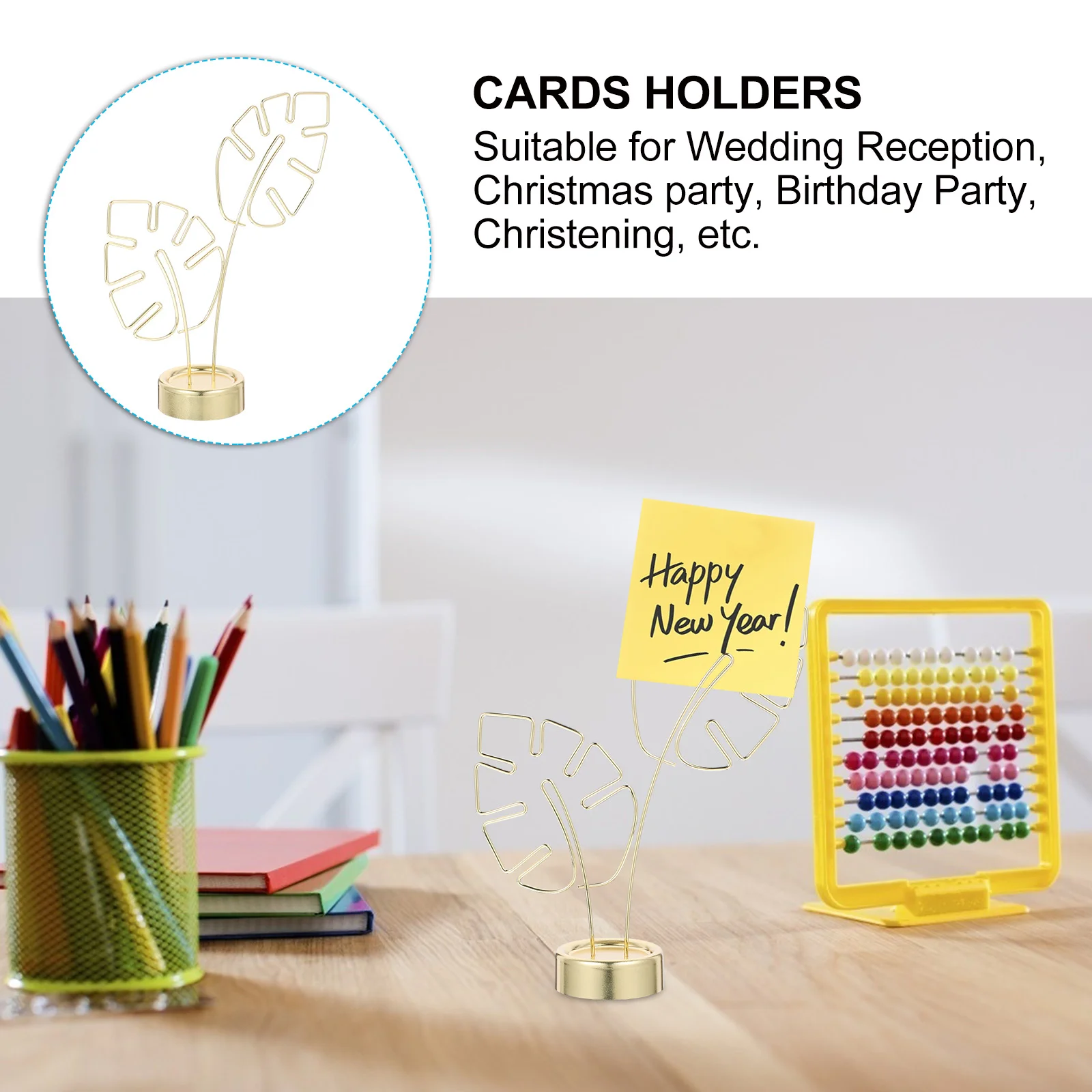 Папка для заметок с золотым декором свадебный зажим украшения рабочего стола