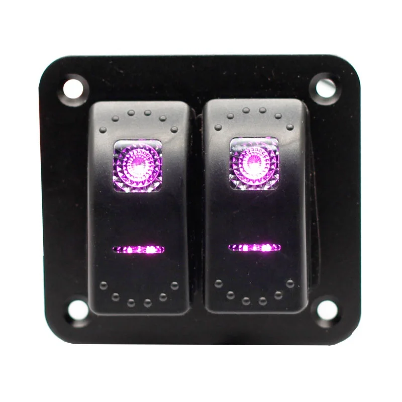 

2-х кнопочный кулисный переключатель, 5 контактов вкл/выкл, Предварительно проводной переключатель для автомобиля, морского автомобиля, лод...