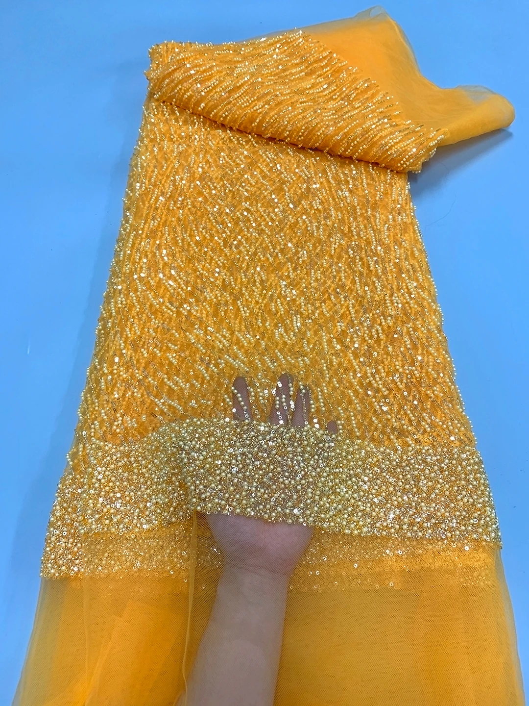 Нигерийские бусины жемчуг кружевная ткань 2024 французская Тяжелая ручная работа