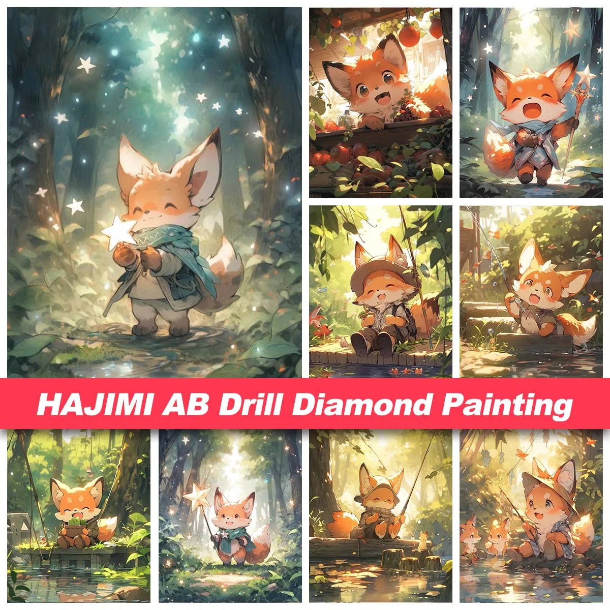 

Алмазная живопись «сделай сам» в виде лисы