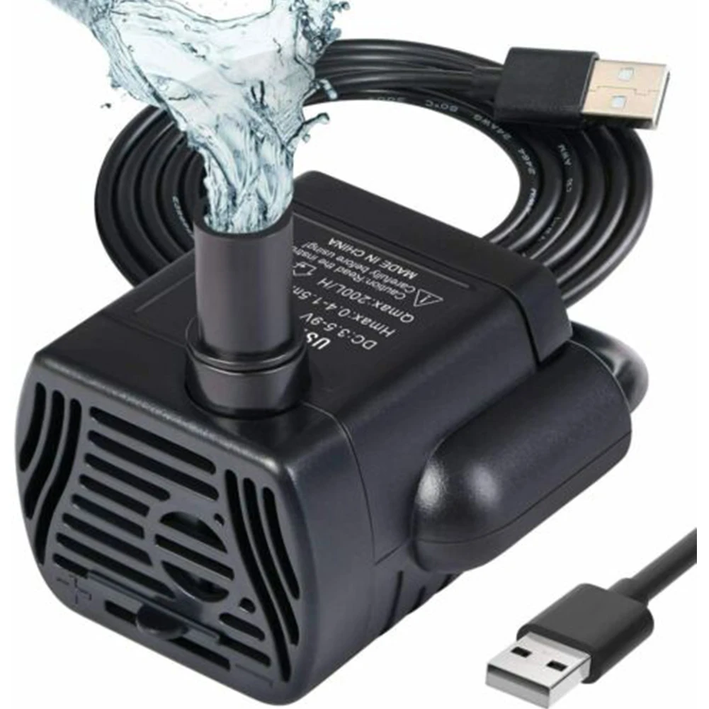 

Water Pump DC 5V 3W 200L/H Mini Brushless Submersible 39*38*28MM Water Pump For Aquarium Fountain Tank Home Garden Tools