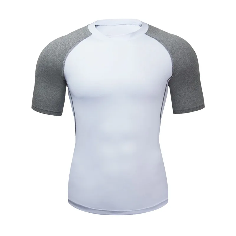 

Колготки Мужская спортивная футболка с коротким рукавом быстросохнущая одежда для фитнеса для бега тренировок баскетбола эластичная компрессионная одежда