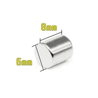 102050100150200pcs 6x8 mm small round search magnet n35 thinck powerful strong magnetic magnet 6x8mm neodymium magnet 68