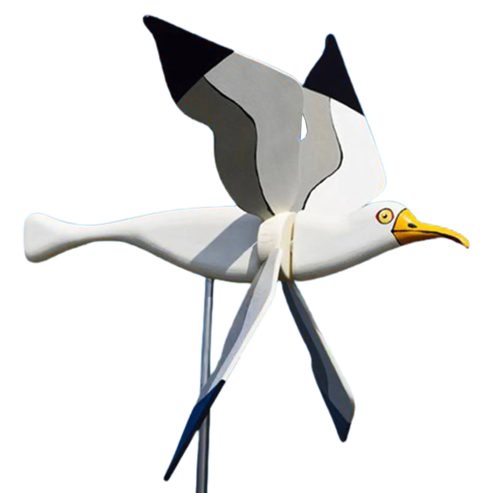 

Garden Decor Shopping Malls DIY Yard Plug In Patio Cute PVC Kids Toys Bird Series Terraces Lawn Gift Seagull Windmill