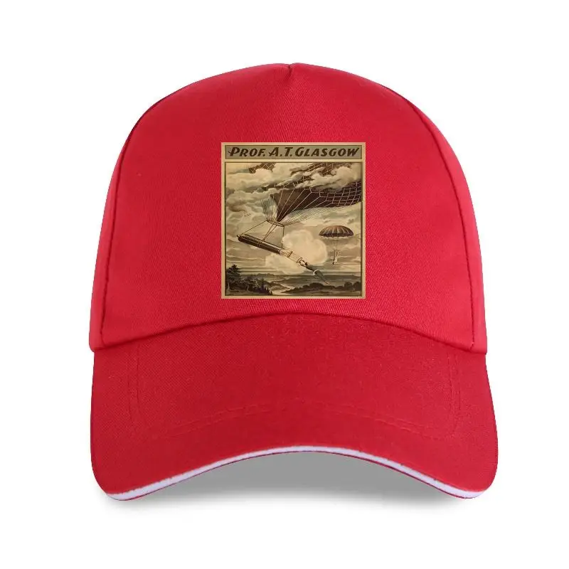

new cap hat Glasgow Hot Air Balloon Circus - Vintage Theater Advertisement 4173 (Black Baseball Cap Medium)